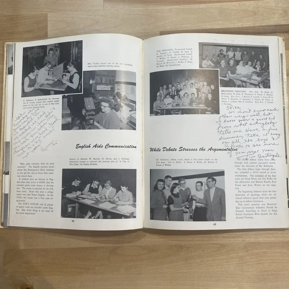1956 Eau Claire High School Yearbook Kodak‎ Volume 37 Eau Claire Wisconsin WI